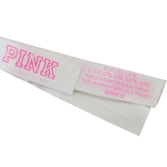 Victoria's Secret Pink Lace T-Strap Logo Bralette in Army Green Size Small - Picture 7 of 13